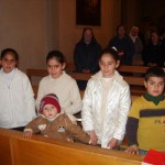 Children at Mass in Taybeh